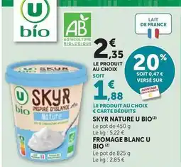 Bi1 U - skyr nature bio offre