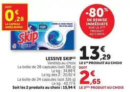 Bi1 Skip - lessive offre