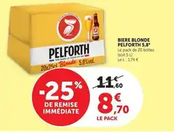 Bi1 Pelforth - biere blonde 5,8° offre