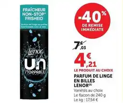 U Express Lenor - parfum de linge en billes offre