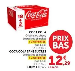 Bi1 Coca cola - original ou cherry offre