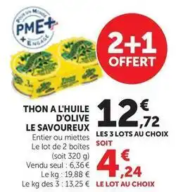 Bi1 Le savoureux - thon a l'huile d'olive offre