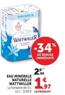 Bi1 Wattwiller - eau minerale naturelle offre