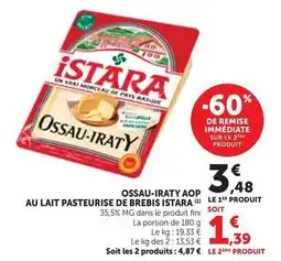 Bi1 Vrai - ossau-iraty aop au lait pasteurise de brebis offre