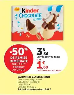 Bi1 Ferrero rocher - batonnets glaces kinder offre