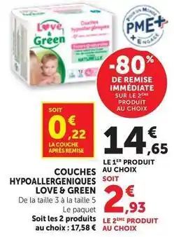 Bi1 Love & green - couches hypoallergeniques soit offre