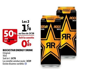 Auchan Rockstar energy drink offre