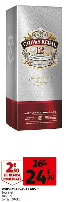 Whiskey chivas 12 ans