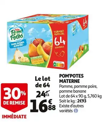 Auchan Materne pom'potes offre