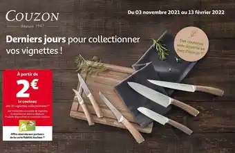 Auchan Couzon le couteau offre