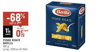 Spar Barilla penne rigate offre