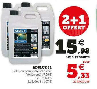 Super U Adblue 5l offre
