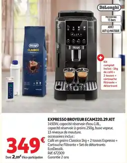 Auchan DeLonghi Expresso Broyeur offre