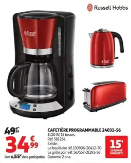 Auchan Russell Hobbs CAFETIÈRE PROGRAMMABLE offre