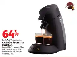 Auchan Senseo Cafetière à dosettes offre