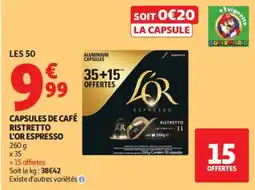 Auchan L'OR Espresso offre