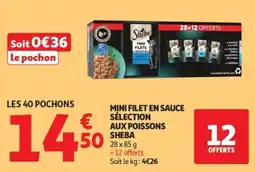 Auchan Sheba Mini Filets en Sauce offre