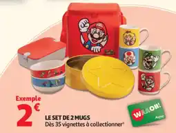 Auchan Super mario le set de 2 mugs offre