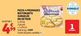 DR OETKER PIZZA 4 FROMAGES RISTORANTE