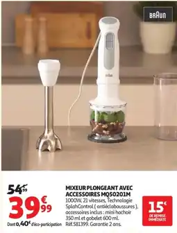 Auchan BRAUN Mixeur plongeant offre