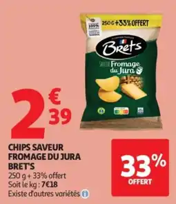 Auchan Bret's Chips saveur fromage du Jura offre