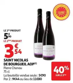 Auchan Pierre Chanau Saint Nicolas de Bourgueil AOP offre