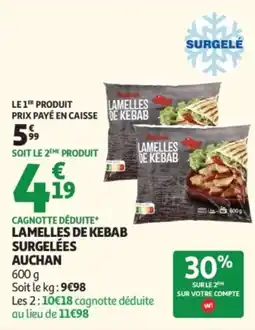 Auchan Auchan Lamelles de kebab offre