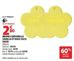 Auchan SUNNY DAISE BRUME CORPORELLE offre