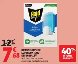 Auchan Raid Diffuseur piège lumineux offre