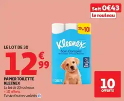 Auchan Kleenex Papier toilette offre