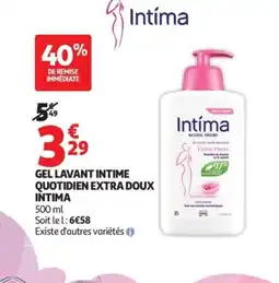 Auchan Intima Gel lavant intime quotidien extra doux offre