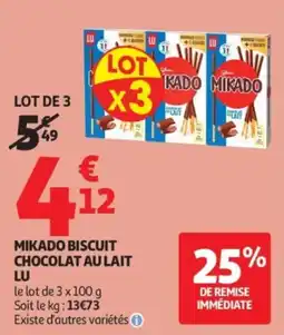 Auchan LU MIKADO BISCUIT offre