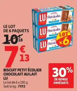 Auchan LU Biscuit Petit Écolier offre