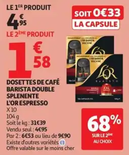 Auchan L'OR ESPRESSO offre