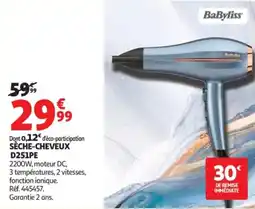 Auchan BaByliss SÈCHE-CHEVEUX offre