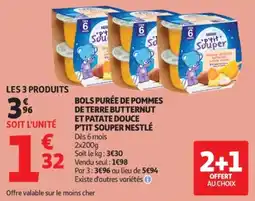 Auchan P'tit Souper Nestlé offre
