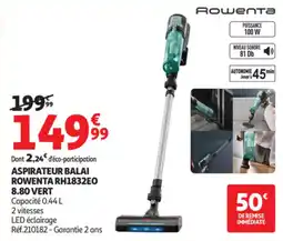 Auchan Rowenta Aspirateur balai offre