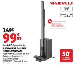 Auchan MARANTZ ASPIRATEUR SANS FIL offre