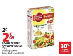 Auchan GAYELORD HAUSER Superlevure offre