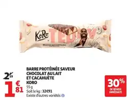 Auchan KORO Barre protéinée offre