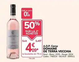 Promocash DOMAINE DE TERRA VECCHIA offre