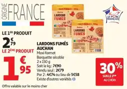 Auchan Auchan Lardons Fumés offre