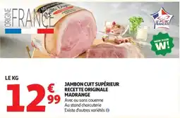 Auchan Madrange Jambon cuit supérieur offre