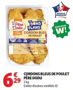 Auchan PÈRE DODU CORDONS BLEUS DE POULET offre