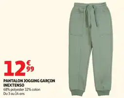 Auchan INEXTENSO PANTALON JOGGING GARÇON offre