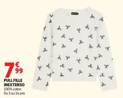 Auchan INEXTENSO PULL FILLE offre