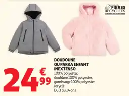 Auchan INEXTENSO DOUDOUNE OU PARKA ENFANT offre