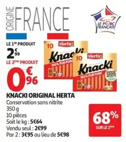 Auchan Herta Knacki Original offre