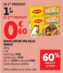 Auchan Maggi Bouillon de volaille offre