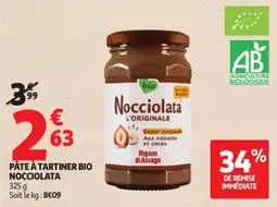 Auchan Rigoni di Asiago Pâte à tartiner bio Nocciolata offre